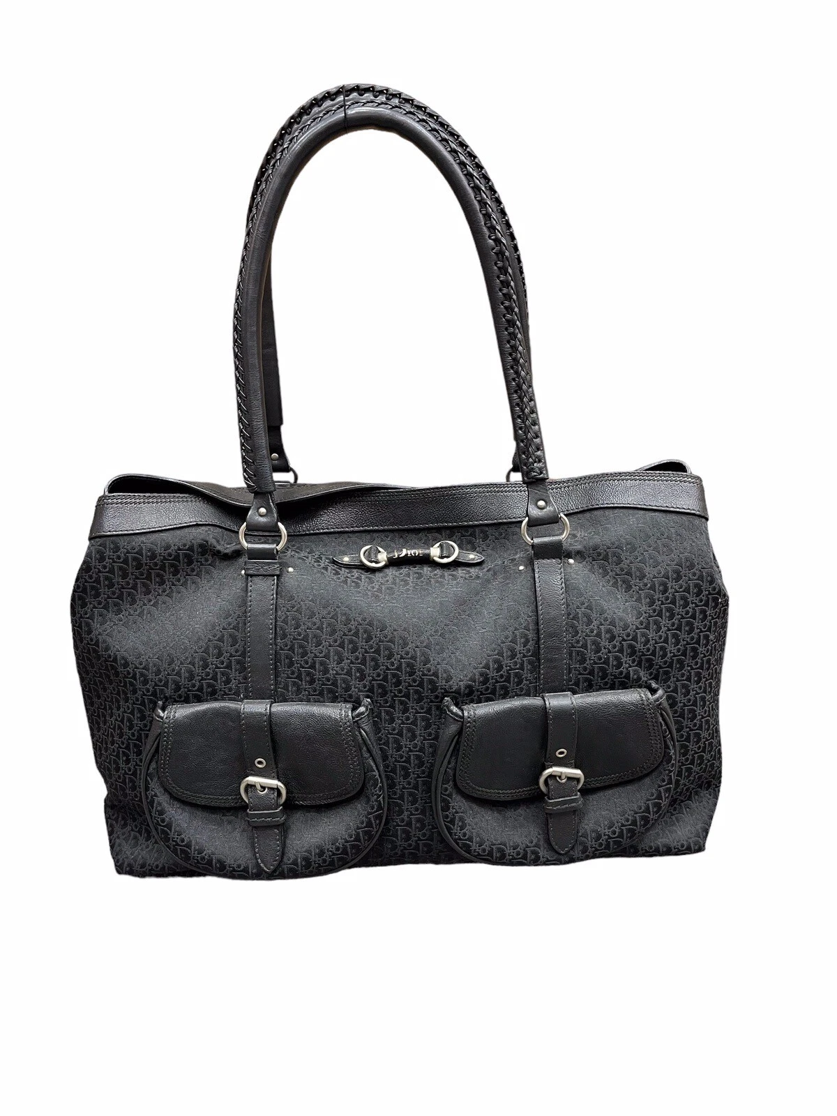 Grand fourre tout monogramme noir Christian Dior
