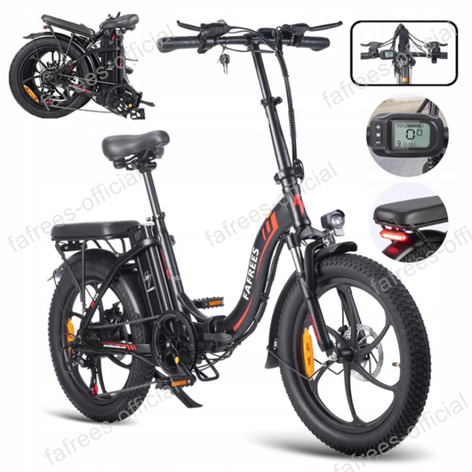 FAFREES 20 Zoll Elektrofahrrad 250W E-Bike Klapprad 36V16AH Cityrad Pedelec 25km/h Moped