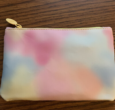 Ipsy Glam Makeup Bag January 2022 BAG ONLY New Happy Vibes Pastels Tie Dye 