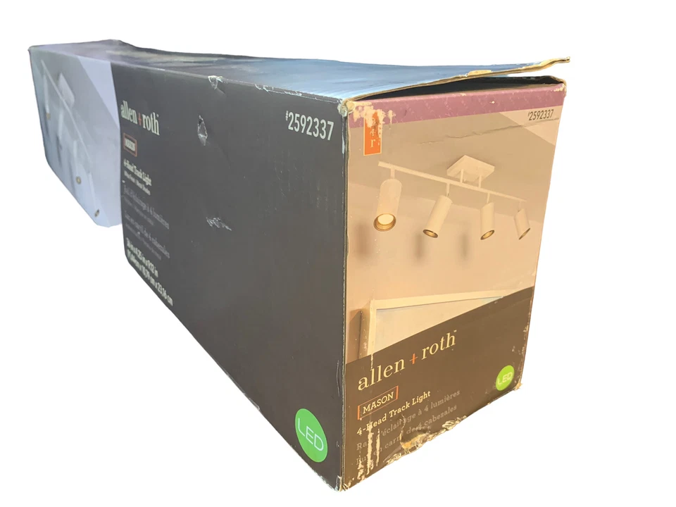 allen + roth, "Mason" 36-in White Dimmable LED Traditional Track - Image 3 of 3