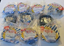 1995 McDonalds HOT WHEELS lot of 10 vinyl wheel U3 Under 3 happy meal toy, MIP