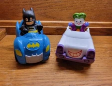 Fisher Price Little People Batman & Joker's Car Figurines