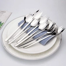 Sporks Stainless Steel, Salad Forks, 8 Pack 18/10 Stainless Steel Sporks, 7.4...