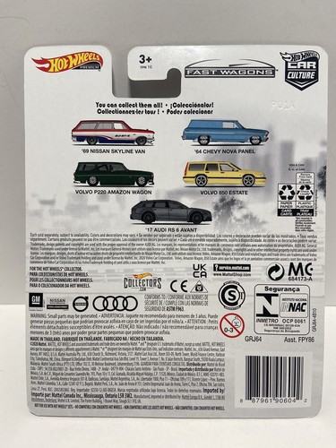 2021 Hot Wheels Volvo P220 Amazon Wagon Green FAST WAGONS NEW!!! CAR CULTURE - Picture 6 of 6