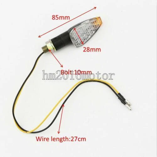 Mini señales de giro LED de plástico de 3,5" para Yamaha Virago 250 500 535 700 1100 4 piezas Foto 2 de 4