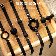 O Ring Open Mouth Gag Soft Silicone Bondage BDSM Women Slave Games Breathable