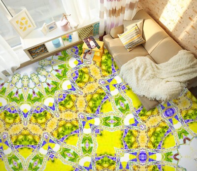 3D Helle Farben Q2761 Fußboden Wandbild Fototapete Tapete Familie Luna 2024