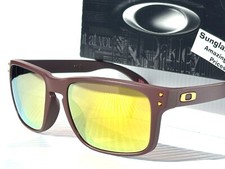 NEW Oakley HOLBROOK Matte Grenache POLARIZED Galaxy Fire Gold Lens Sunglass 9102