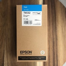 Genuine Epson T6532 Cyan 200ml HDR INK Cartridge Stylus Pro 4900 May 2019