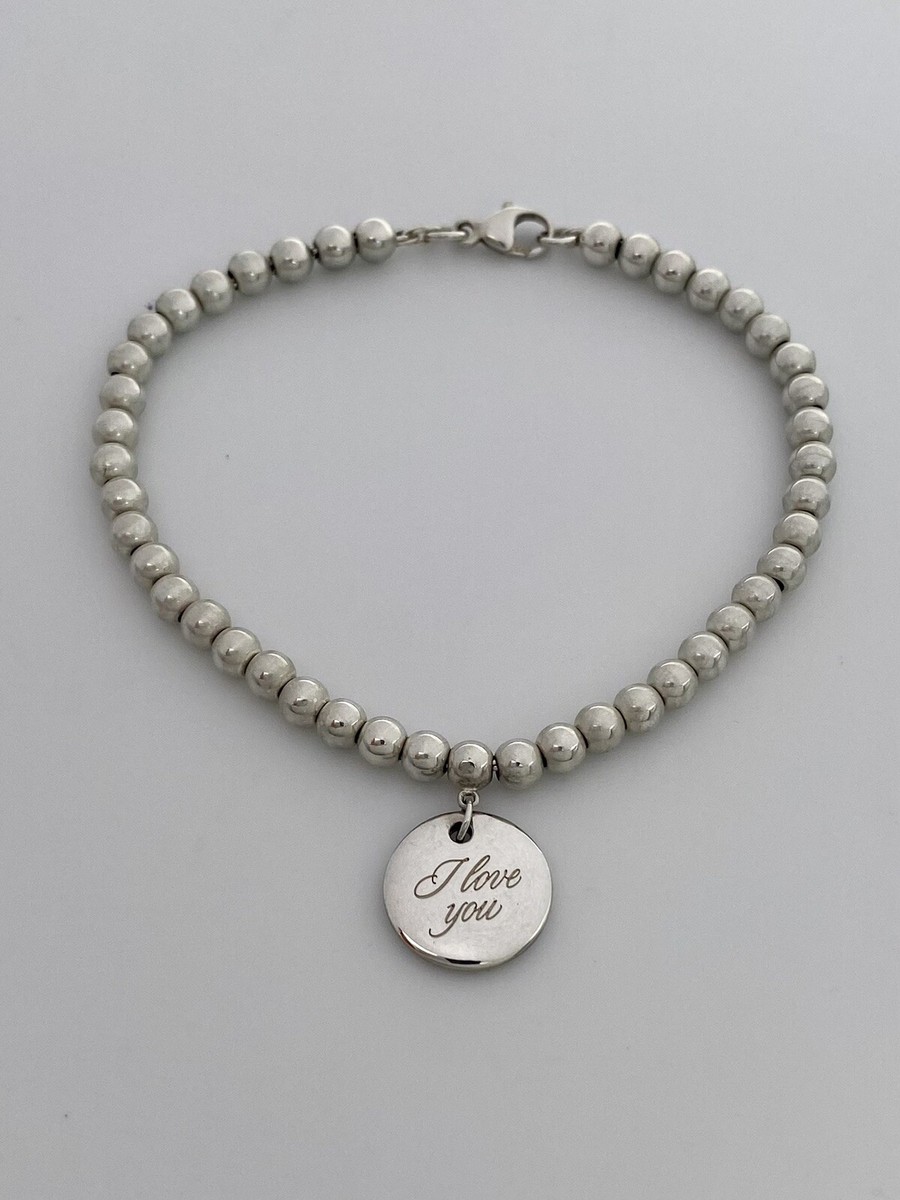 ティファニー　I LOVE YOU　チャーム？ Tiffany & Co Sterling Silver “I LOVE YOU” Round Tag Mini