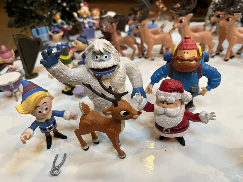 Juego/decoración de Navidad Rudolph Playin Mantis grande de colección en almacenamiento Kazeto años 60’s Foto 4 de 4