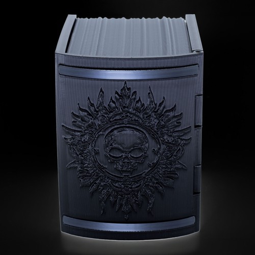 Mox Jet Tome Deck Box * Black Spellbook * Commander * MTG * Fits 100+ cards - Picture 3 of 5