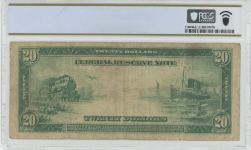 AC Fr 988 1914 $20 Chicago FRN PCGS 12 - Picture 2 of 2