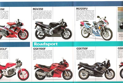 SUZUKI RGV250γ カタログ7点セット RGV250Γ/SP/SP2(VJ22A)-since 1990- - バイクの系譜