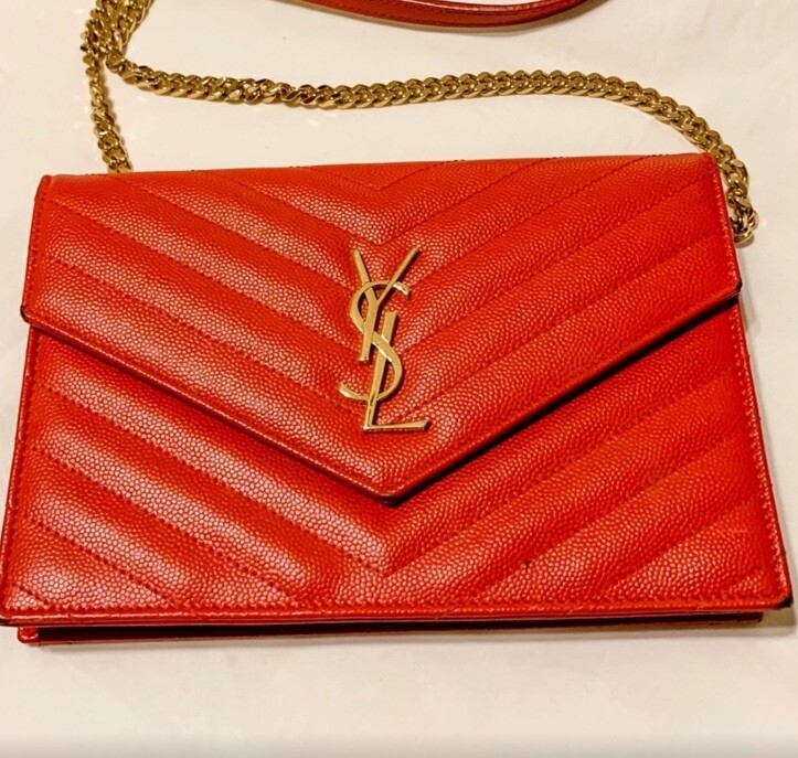 SAINT LAURENT Borsa a catena YSL