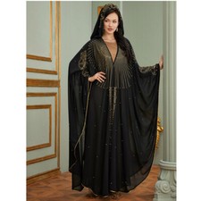 African Moroccan Women Oversize Kaftan Robe Abaya Loose Maxi Dress Dubai Caftan