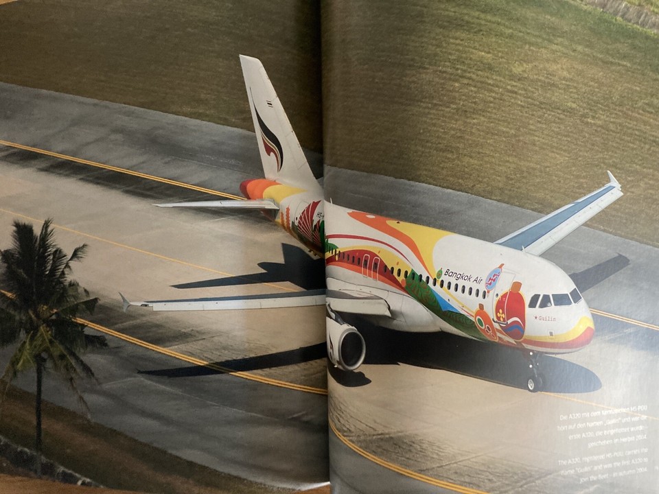 BANGKOK AIRWAYS HISTORY BOOK A320 ATR 72 DC3 DH8 ROUTE MAP STEWARDESS ...