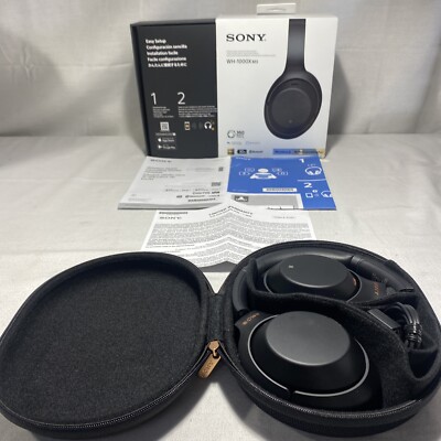 Sony WH1000XM3 Bluetooth Noise Canceling Headphones - Black 100