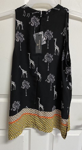 Worthington para mujer Worthington Grande Jirafa Safari Patrón Prenda para el torso Cerradura Espalda Ranura Lados - Imagen 4 de 10