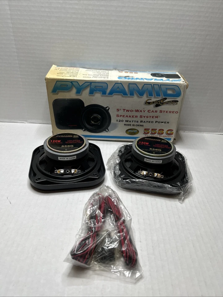 Pyramid 558G  5” Two-Way Car Stereo Speaker System 120 Watts NEW - Image 2 of 4