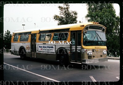SCRTD-RTD. FLXIBLE BUS #4213. El Monte (CA). Original Slide 1981.
