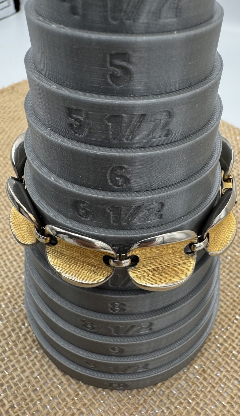 Abstract Bracelet Vintage signed KRAMER Gold And … - image 6