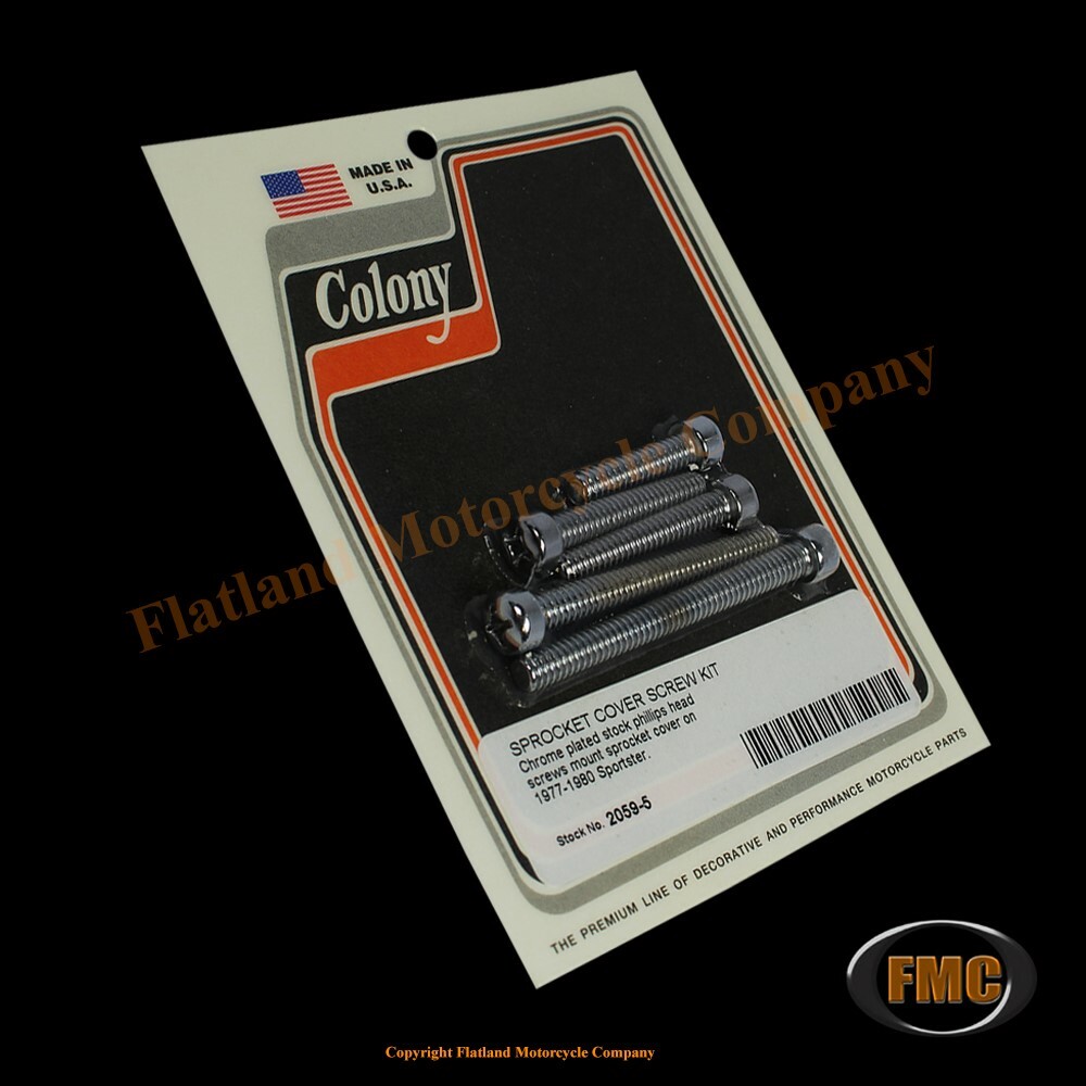 Colony 2059-5, Sprocket Cover Screws, Phillips Head, 1977