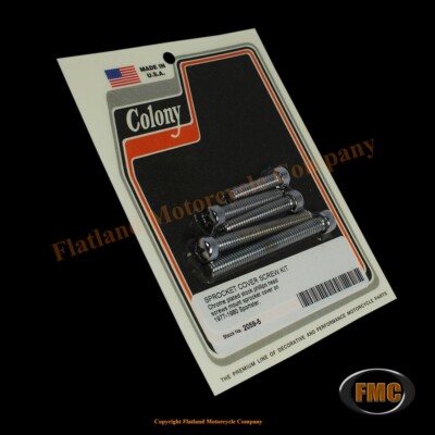 Colony 2059-5, Sprocket Cover Screws, Phillips Head, 1977-1980 XL
