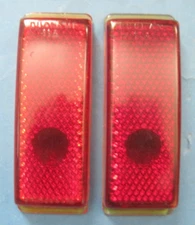 New old stock tail light lens 1941 Ford pair Duolamp 11A Stimsonite