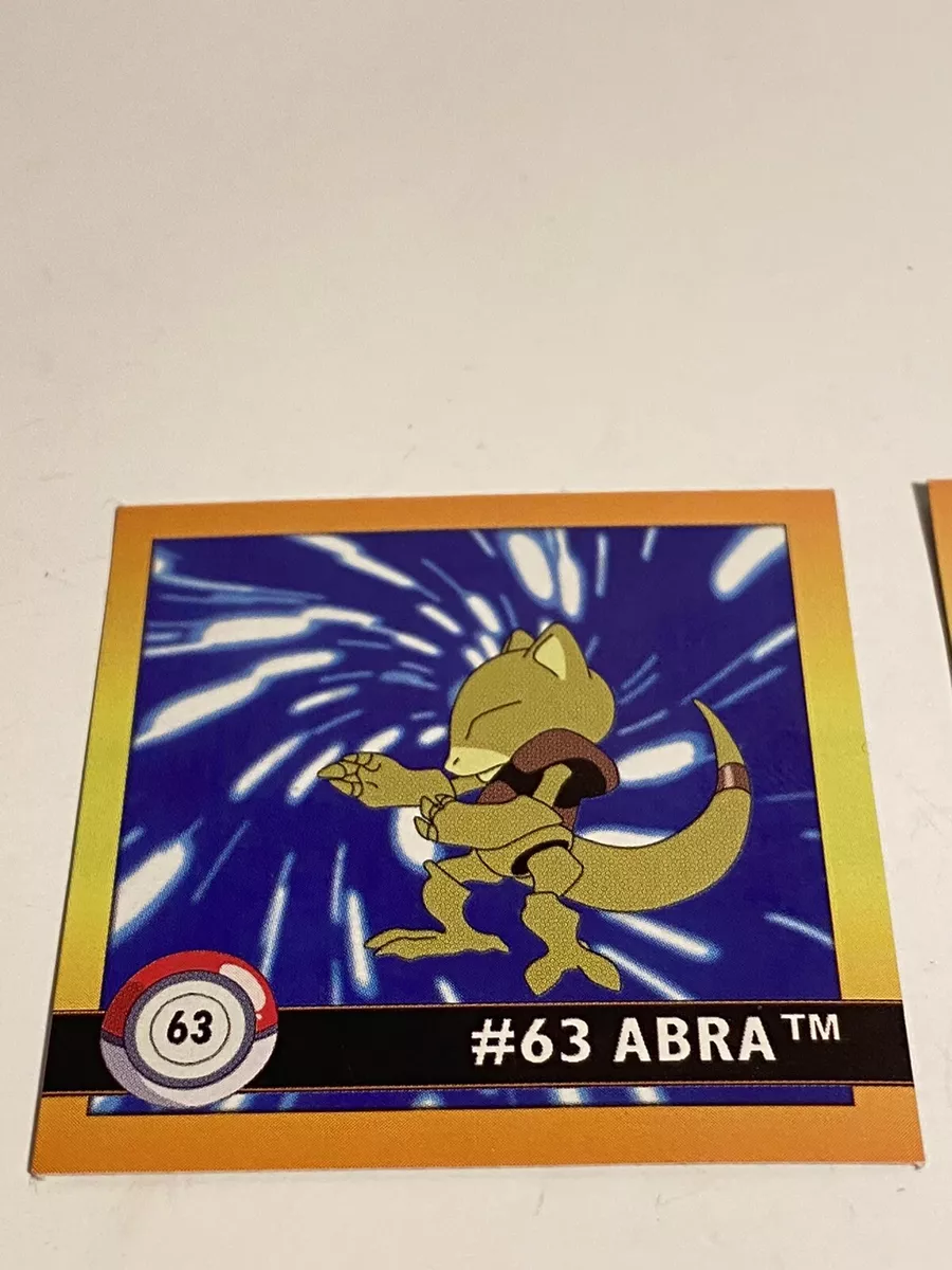 Pokemon Evolution Chain Stickers Abra Kadabra Alakazam 