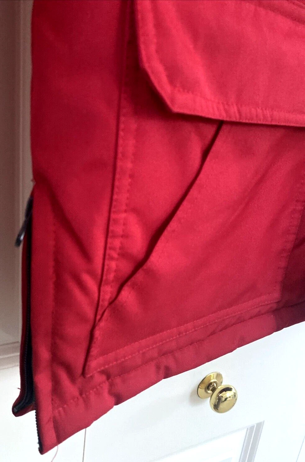 Compagnie Du Ponant 88 Parka Ski Jacket Coat Full Zip Men's M Red Hood image 18