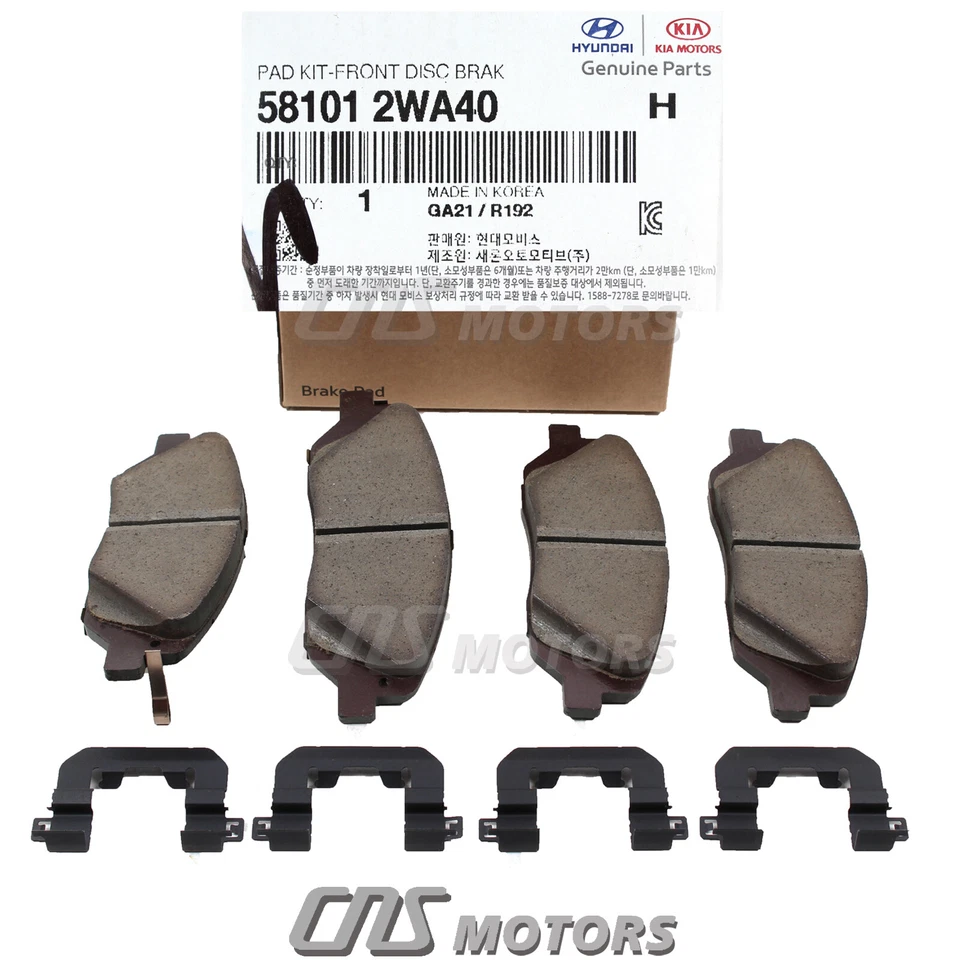 ⭐GENUINE⭐ Front Disc Brake Pad Kit for 2017-2019 Hyundai Santa Fe 581012WA40 - Image 4 of 4