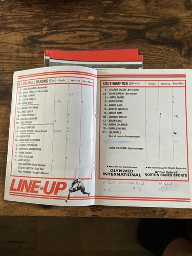 Programas ICE HOCKEY Solihull Barons años 80 - Imagen 7 de 41