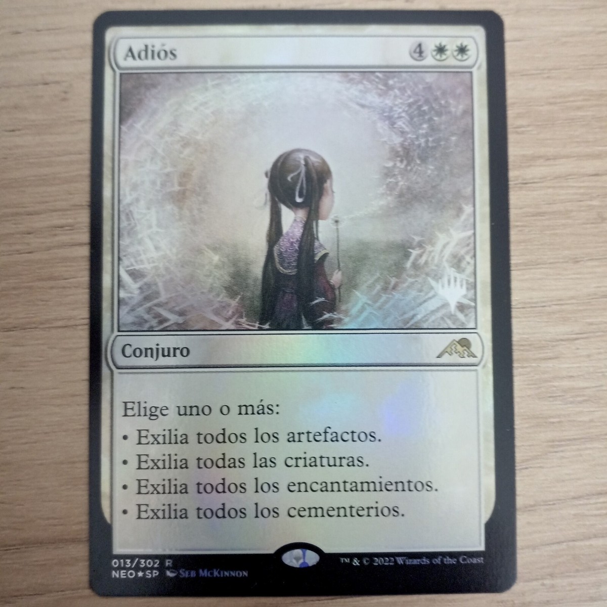 MTG スペイン語版 告別 通常版 Adiós ② MTG Kamigawa: Neon Dynasty Promo Foil Farewell Adios (NM