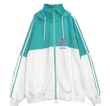 Hatsune Miku Jersey Hoodie EMERALD Hatsune Miku x Listen Flavor NEW from Japan
