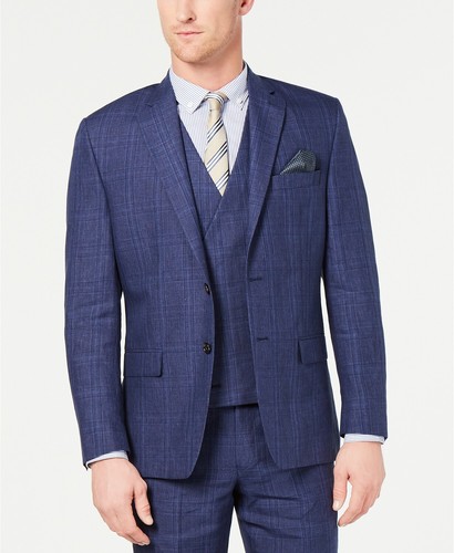 ralph lauren navy plaid ultraflex dress pants