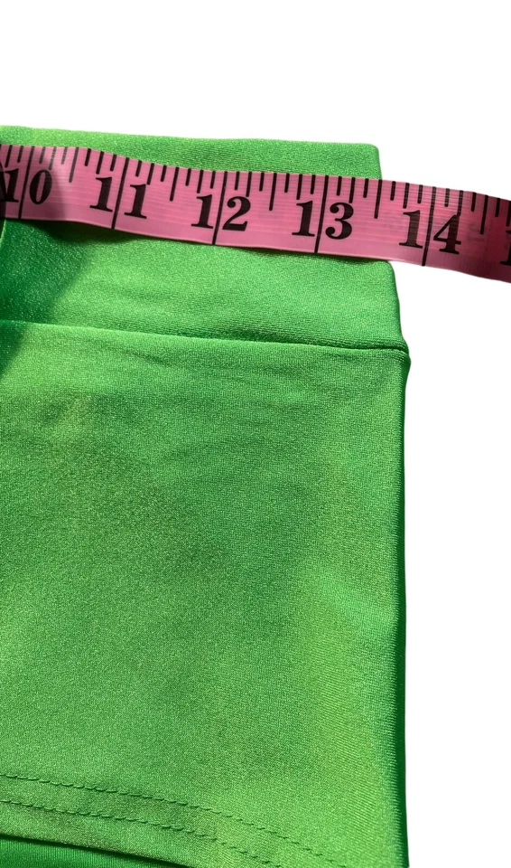 Booty Boy 短裤 Hot Rocker 绿色 1980 年代万圣节成人服装配件新品 — 第 4/4 张图片