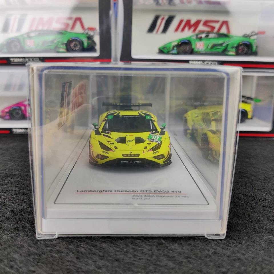 AUTO TSM MODELLO LAMBORGHINI HURACAN GT3 EVO2 #19 24H DAYTONA 2023 1:43 NUOVO.B - Immagine 2 di 4