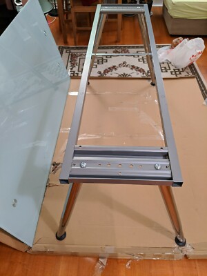 Ikea galant glass table | eBay