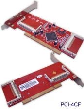 CF PCI Adapter 4 CF Slot Model MM-PCI4CF-V1.0 SY-PCI48001 DELL 0PDX2R FAC SEALED