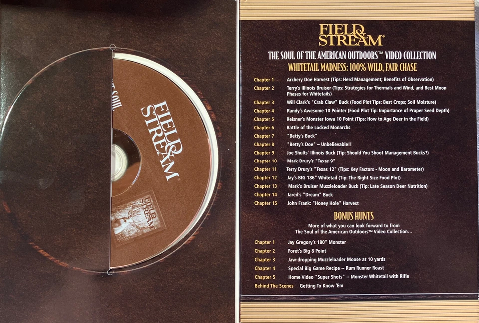 Soul of the American Outdoors VHS Lot – 5 Tapes + Bonus DVD – Field & Stream Set - Image 4 of 4