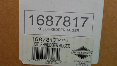 #ad BRIGGS amp; STRATTON 1687817YP SHREDDER AUGER KIT $174.99