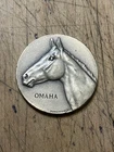 OMAHA  1.15  OZ  TRIPLE CROWN WINNER MEDALLIC MACO RARE SILVER COIN MEDAL