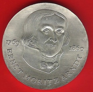 DDR 20 Mark Gedenkmünze 1985 ERNST MORITZ ARNDT TOP Erhaltung !! BF / ST