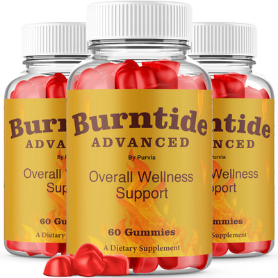 (3 Pack) Burntide Weight Loss Gummies Burn Tide Fat Burner Supplement (180 ct)