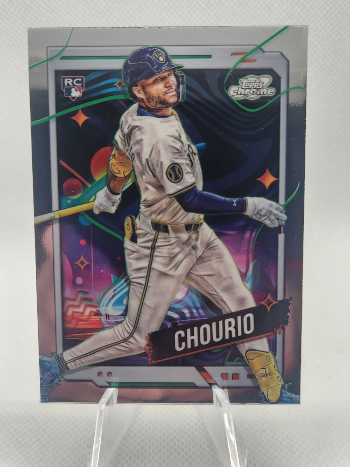 2024 Topps Cosmic Chrome Base Jackson Chourio (RC) #179 Rookie Brewers