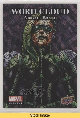 2020 Upper Deck Marvel Ages Word Cloud Abigail Brand #WC-51 READ 4et