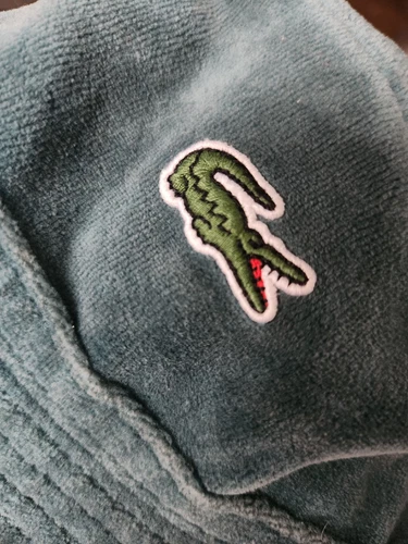 SS18 Supreme x Lacoste Velour crusher size M Medium Teal bucket hat