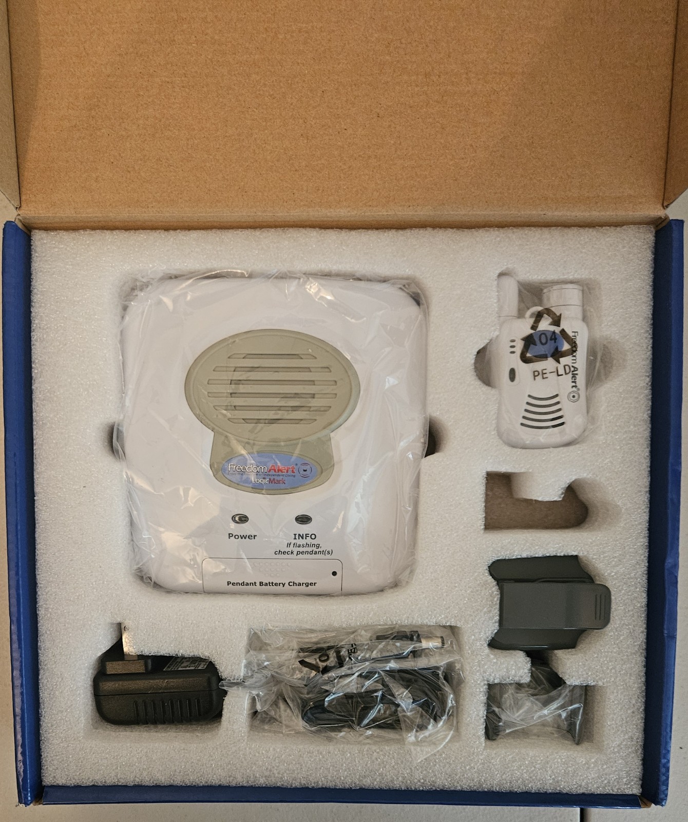 LogicMark Freedom Alert Fall Emergency System 35511 - Open Box - No Batteries