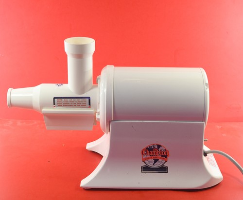 Champion Juicer G5-NG-853S White Tested Works Missing Parts Read.Fast ship